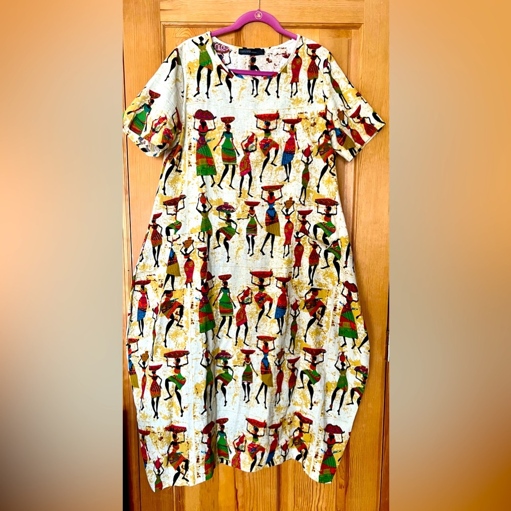 Size L maxi dress casual 100 % cotton
